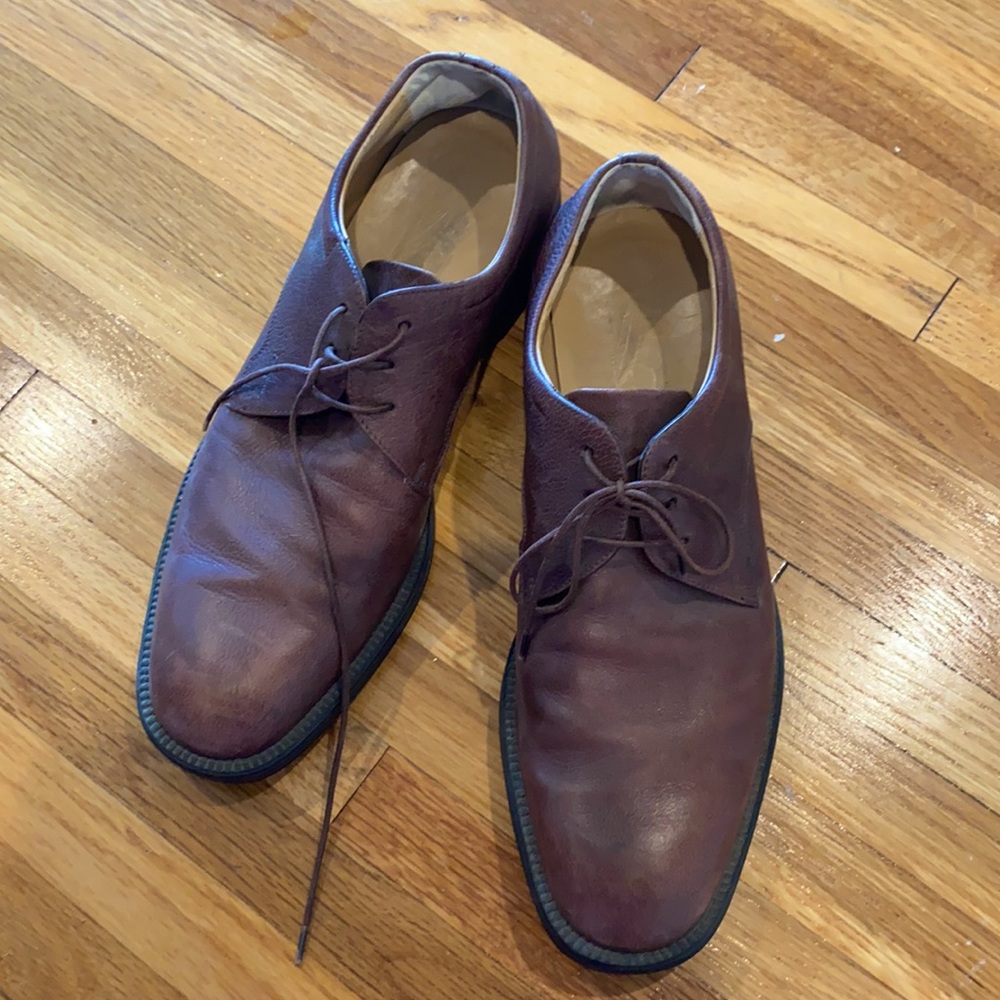 Salvatore Ferragamo Derby Brown Shoes size 8.5